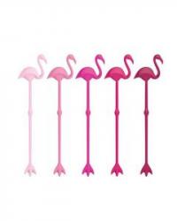 Flamingo drink stirrers 