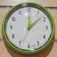 Green retro clock