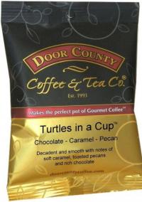 Turtles in a cup coffee