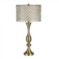 Gold crystal table lamp