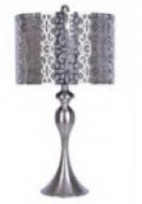 Fancy silver shade lamp