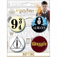 Harry potter button set