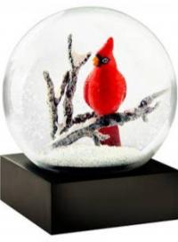 Cardinal snow globe